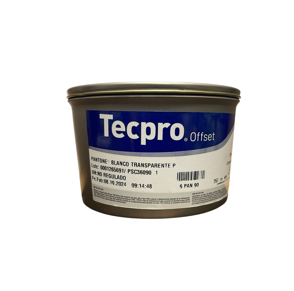 Blanco Transparente Pantone Oh 1 Kg